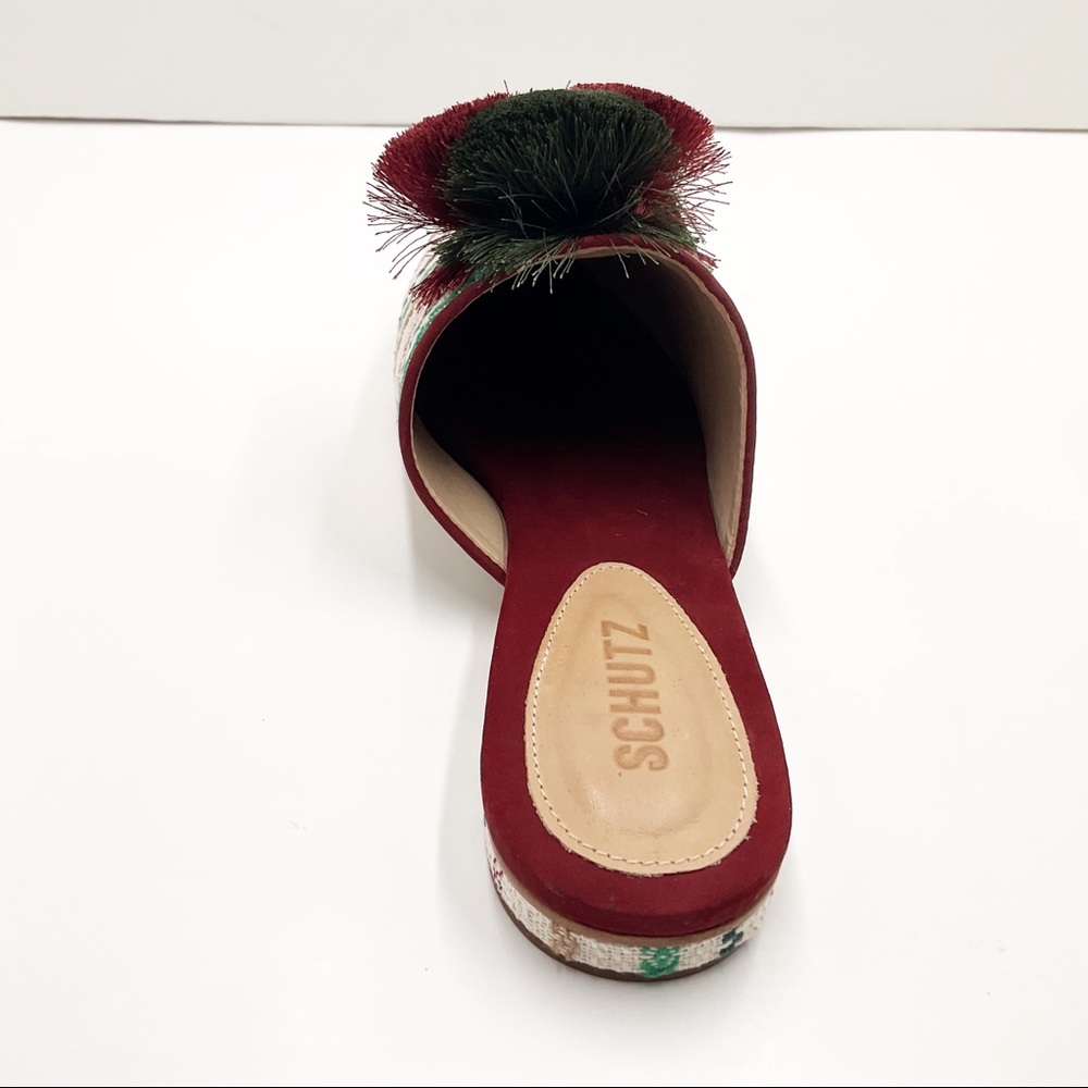 🆕{SCHUTZ } Gaely Pom Pom-Tassel Mules - Picture 8 of 13